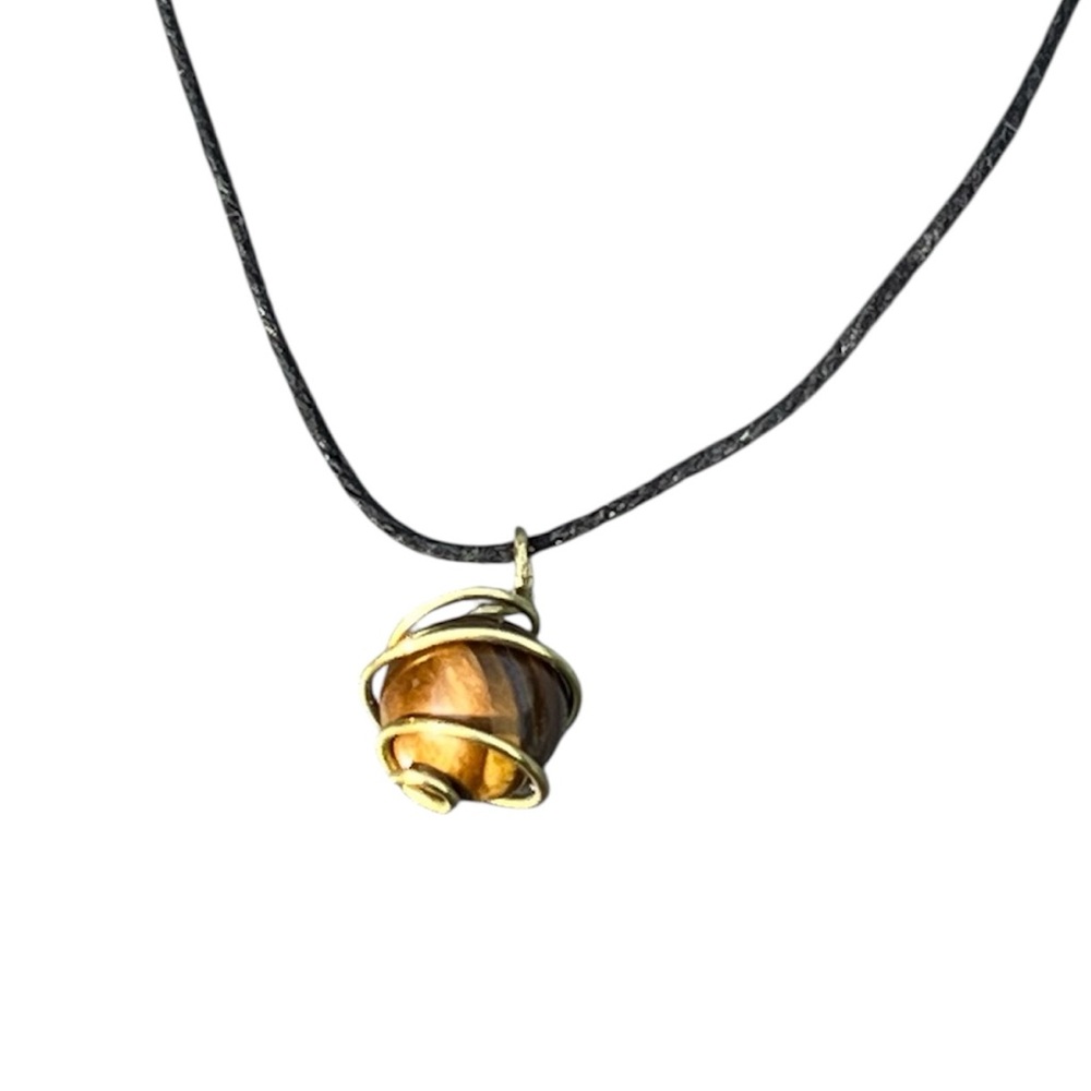Tigers Eye sphere necklace